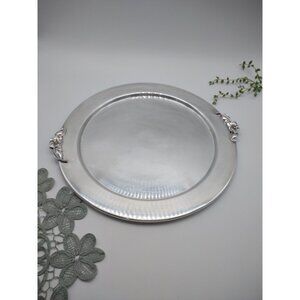 Vintage Saks Fifth Avenue 12" Silverplate Platter, Candy Jewelry Trinket Tray